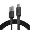 Kabel Micro USB 1,2m Green Cell PowerStream met snelladen, Ultra Charge, Quick Charge 3.0