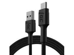 Kabel USB-C Type C 1,2m Green Cell PowerStream met snelladen, Ultra Charge, Quick Charge 3.0