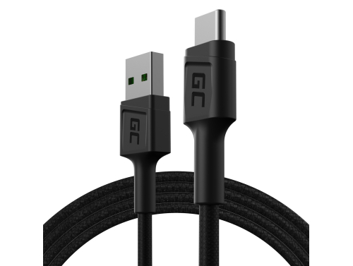 Kabel USB-C Type C 1,2m Green Cell PowerStream met snelladen, Ultra Charge, Quick Charge 3.0