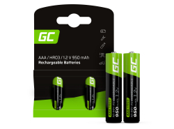 2x AAA Voorgeladen oplaadbare batterijen batterij HR03 950mAh Green Cell