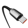 Baseus USB-C naar USB-C Kabel 100W, 5A, 2m, Snelladen Quick Charge 4.0, PD, AFC, FCP, met Fast Charging Display