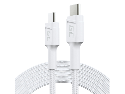 Kabel Witte USB-C Type C 2m Green Cell PowerStream met snelladen Power Delivery 60W, Ultra Charge, Quick Charge 3.0