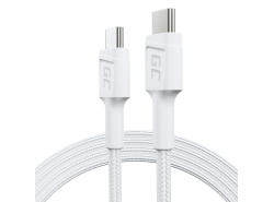 Kabel Witte USB-C Type C 1,2m Green Cell PowerStream met snelladen Power Delivery 60W, Ultra Charge, Quick Charge 3.0