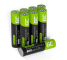 8x Oplaadbare batterijen AAA R3 800mAh Ni-MH accu's Green Cell