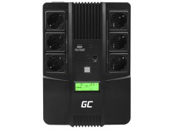 Green Cell Ononderbroken Stroomvoorziening UPS AiO 600VA 360W met LCD-scherm + Nieuwe Toepassing
