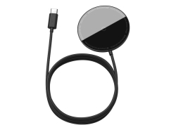 Induktive Ladestation Baseus Simple Mini mit Magnet, 15W, Magsafe, Schwarz