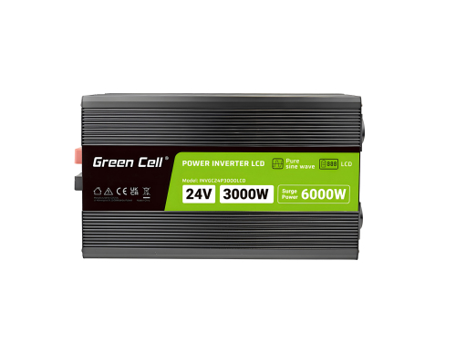 Green Cell ® 500W / 1000W Omvormer voor zuivere sinusspanning Omvormer 12V 230V-omvormer