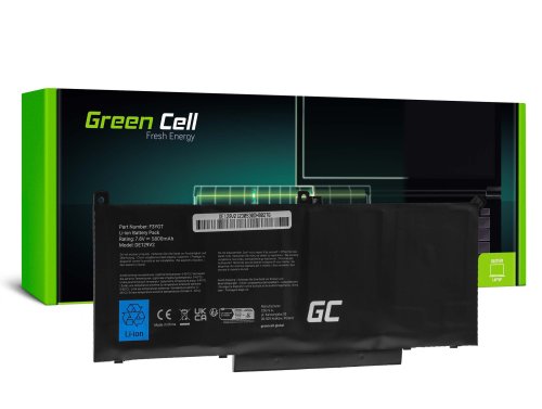 Green Cell Batterij F3YGT voor Dell Latitude 7280 7290 7380 7390 7480 7490