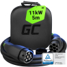 Green Cell Snap EV Laadkabel Type 2 11kW 5m voor Tesla Model 3 S X Y, Kia EV6, Hyundai IONIQ 5, Peugeot e-208, Ford Mach-E