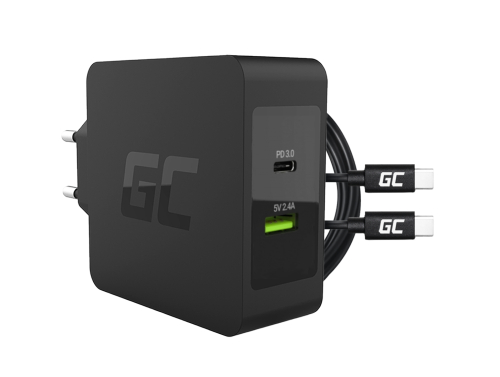 Green Cell 45W USB-C PD-lader met USB-C-kabel en extra USB-poort