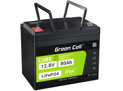 Green Cell CUBE LiFePO4 Accu 80Ah 12.8V 1024Wh lithium-ijzerfosfaat batterij voor Campers, Schoonmaakapparatuur, Camping