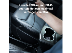 Green Cell Autoladegerät 38W GC PowerRide Nano38 mit USB-C USB-A Power Delivery und Ultra Charge Schnellladung