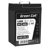 Green Cell CUBE AGM IP54 6V 4Ah VRLA batterij Accu voedingsaccu speelgoed voor kinderen Alarmsystemen