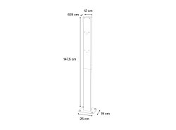 Greencell HabuDen Post Standmontagepfosten für Elektroauto-Ladestationen HabuDen Wallbox