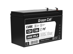 Green Cell® AGM 12V 7Ah VRLA batterij Accu voedingsaccu UPS geluidsinstallaties energiereserve Back-UPS