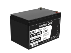 Green Cell® AGM 12V 14Ah VRLA batterij Accu voedingsaccu speelgoed voor kinderen Alarmsystemen