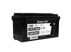 Green Cell® AGM 12V 120Ah VRLA batterij Accu voedingsaccu fotovoltaïne hernieuwbare energie caravans