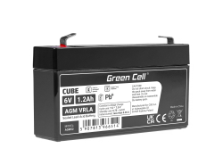 Green Cell® AGM 6V 1.2Ah VRLA batterij Accu voedingsaccu speelgoed voor kinderen Alarmsystemen