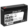 Green Cell® AGM 6V 7Ah VRLA batterij Accu voedingsaccu speelgoed voor kinderen Alarmsystemen