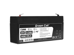 Green Cell ® Gel Batterie AGM VRLA 6V 3.3Ah