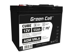 Green Cell ® -batterij AGM VRLA 12V 55AH