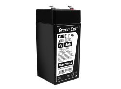 Green Cell® AGM 4V 4Ah VRLA batterij Accu voedingsaccu speelgoed voor kinderen Alarmsystemen