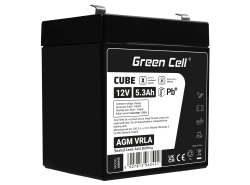 Green Cell® AGM 12V 5.3Ah VRLA batterij Accu voedingsaccu speelgoed voor kinderen Alarmsystemen