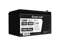 Green Cell® AGM 12V 10Ah VRLA batterij Accu voedingsaccu UPS geluidsinstallaties energiereserve Back-UPS