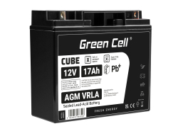 Green Cell® AGM 12V 18Ah VRLA batterij Accu voedingsaccu speelgoed voor kinderen Alarmsystemen