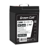 Green Cell CUBE AGM IP54 6V 4Ah VRLA batterij Accu voedingsaccu speelgoed voor kinderen Alarmsystemen