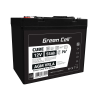 Green Cell CUBE AGM IP54 batteri AGM GEL 12V 55Ah blybatteri Green Cell vedligeholdelsesfri til både og joller