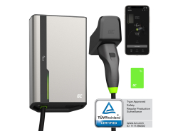 Green Cell GC HabuDen Wallbox 11kW 22kW 32A 7,5m NFC laadkabel type 2 Intelligent laadstation voor EV met GC App Bluetooth WiFi