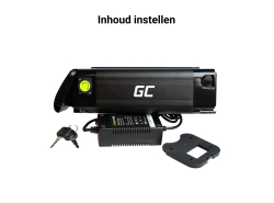 Green Cell Silverfish accu voor elektrische fiets met E Bike lader 24V 11,6Ah 280Wh XLR o.a. Prophete. Poolse productie.