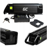 Green Cell Silverfish accu voor elektrische fiets met E Bike lader 24V 10,4Ah 250Wh XLR o.a. Prophete. Poolse productie.