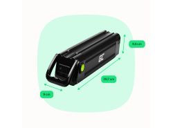 Green Cell Silverfish accu voor elektrische fiets met E Bike lader 24V 11,6Ah 280Wh XLR o.a. Prophete. Poolse productie.