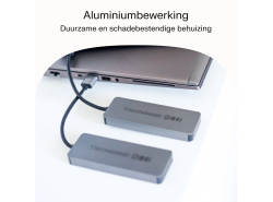 Adapter Basic HUB Greencell USB-A 4in1 (4×USB 3.0) – snelle overdracht tot 5 Gb/s, aluminium behuizing