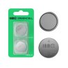 Greencell Blister 2x lithiumbatterij CR2032 3V 220mAh knoopcel voor sleutel, horloge, afstandsbediening, weegschaal
