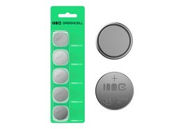 Greencell Blister 5x lithiumbatterij CR2032 3V 220mAh knoopcel voor sleutel, horloge, afstandsbediening, weegschaal