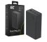 Greencell PowerPlay 30 - zwarte powerbank van 30 000mAh, 22,5W, 4 poorten