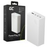 Greencell PowerPlay 30 - witte powerbank met 30 000mAh, 22,5W, 4 poorten