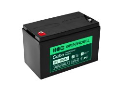 Greencell AGM VRLA 12V 100Ah onderhoudsvrije accu voor UPS, weegschalen, camper (332x175x220mm)