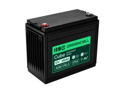 Greencell AGM VRLA 12V 135Ah onderhoudsvrije accu voor boten, fotovoltaïca, zonnepanelen (341x173x287mm)