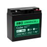 Greencell AGM VRLA 12V 18Ah onderhoudsvrije accu voor kassasystemen, speelgoed, camera's (181x77x167mm)