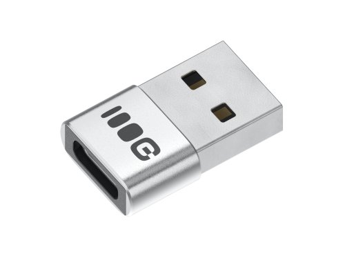Plug&Play adapter Greencell 2.4A USB-A naar USB-C 480 Mbps 12W aluminium