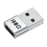 Plug&Play adapter Greencell 2.4A USB-A naar USB-C 480 Mbps 12W aluminium