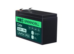Green Cell CUBE LiFePO4 Accu 7Ah 12.8V 89.6Wh lithium-ijzerfosfaat batterij voor UPS, Speelgoed, Toezicht, Alarm, Stuk speelgoed
