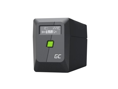 UPS noodvoeding Greencell 650VA 360W PowerProof met LCD-display