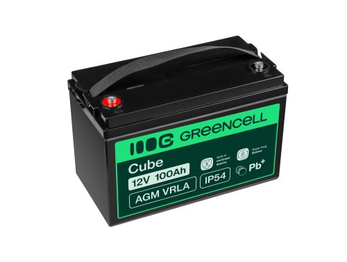 Green Cell® AGM 12V 100Ah VRLA batterij Accu voedingsaccu fotovoltaïne hernieuwbare energie caravans