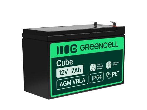Green Cell® AGM 12V 7Ah VRLA batterij Accu voedingsaccu UPS geluidsinstallaties energiereserve Back-UPS
