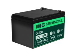 Green Cell® AGM 12V 12Ah VRLA batterij Accu voedingsaccu speelgoed voor kinderen Alarmsystemen